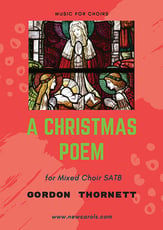 A Christmas Poem SATB choral sheet music cover